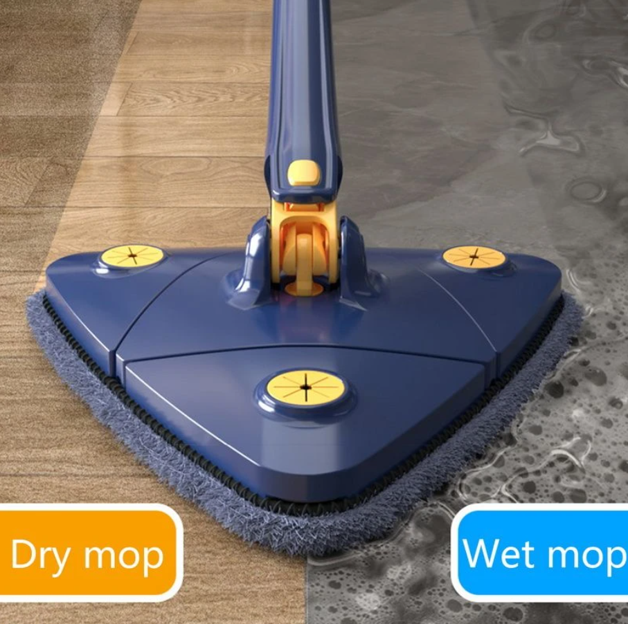 Mopa microfibra 360 - Absorbe y escurre sin manos - Secado rápido y sin esfuerzo en segundos