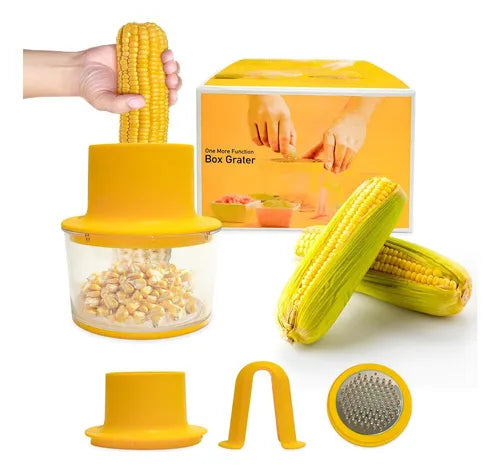 Desgranador 2 en 1 para choclos – Corta y almacena granos – Listo para cocinar o congelar en menos de 1 minuto