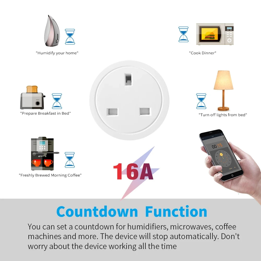 Enchufe Inteligente WiFi — Controla y Ahorra Energía desde el Móvil