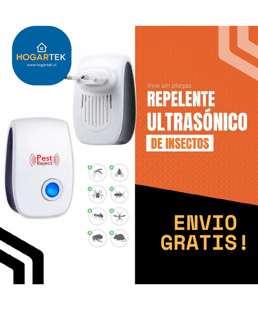 Dispositivo antiinsectos sin químicos - Emite ultrasonido seguro -  Dormir sin picaduras desde la primera noche