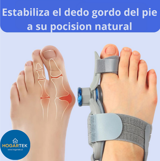Corrector Ortopédico Nocturno - Corrección suave y fija con velcro - Alivio del dolor y avance gradual en 4 semanas