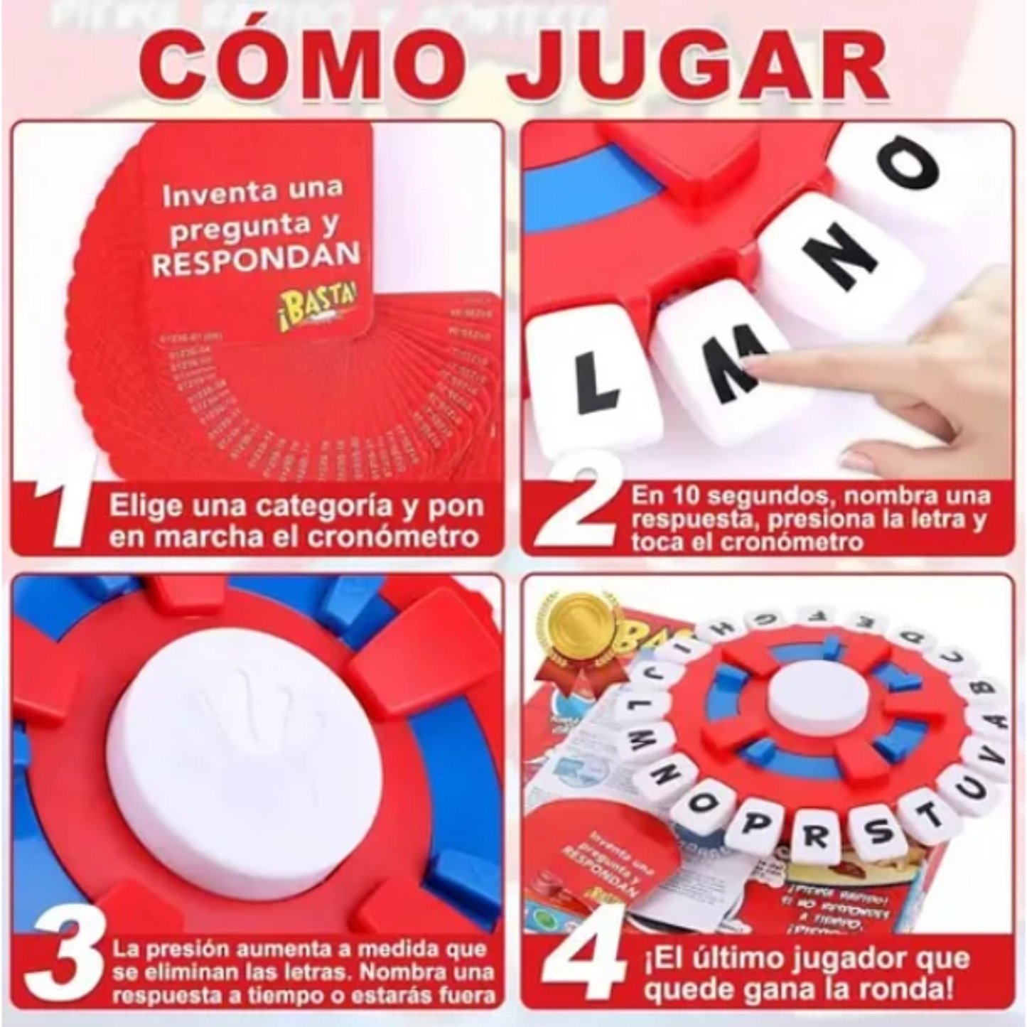 Juego De Mesa Familiar Basta