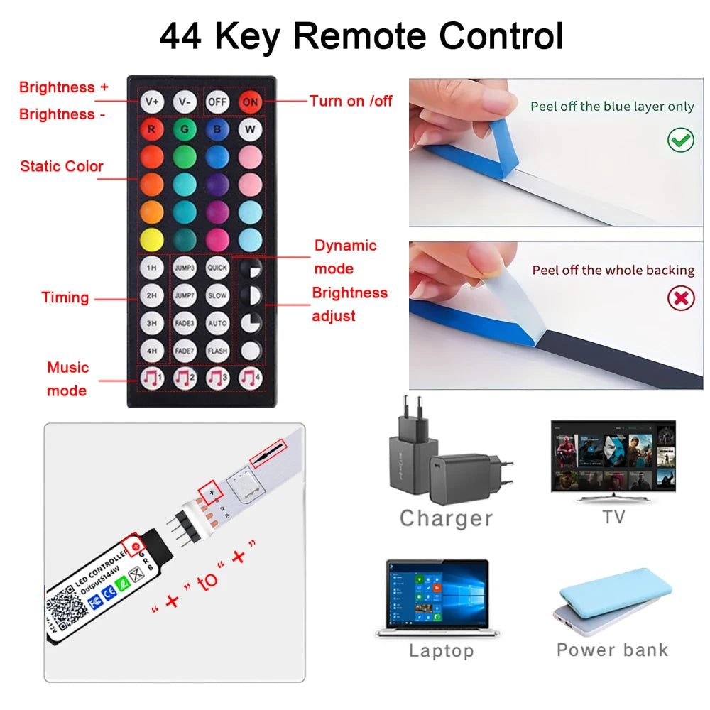 Tira LED RGB WiFi con Control por App — Ambienta cualquier habitación