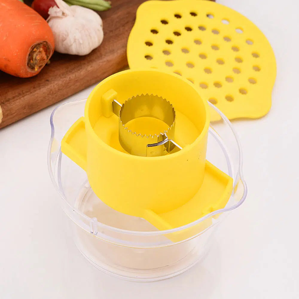 Desgranador 2 en 1 para choclos – Corta y almacena granos – Listo para cocinar o congelar en menos de 1 minuto