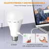 Bombilla LED Recargable USB con Táctil RGB — Luz Ambiental Sin Cables para el Hogar