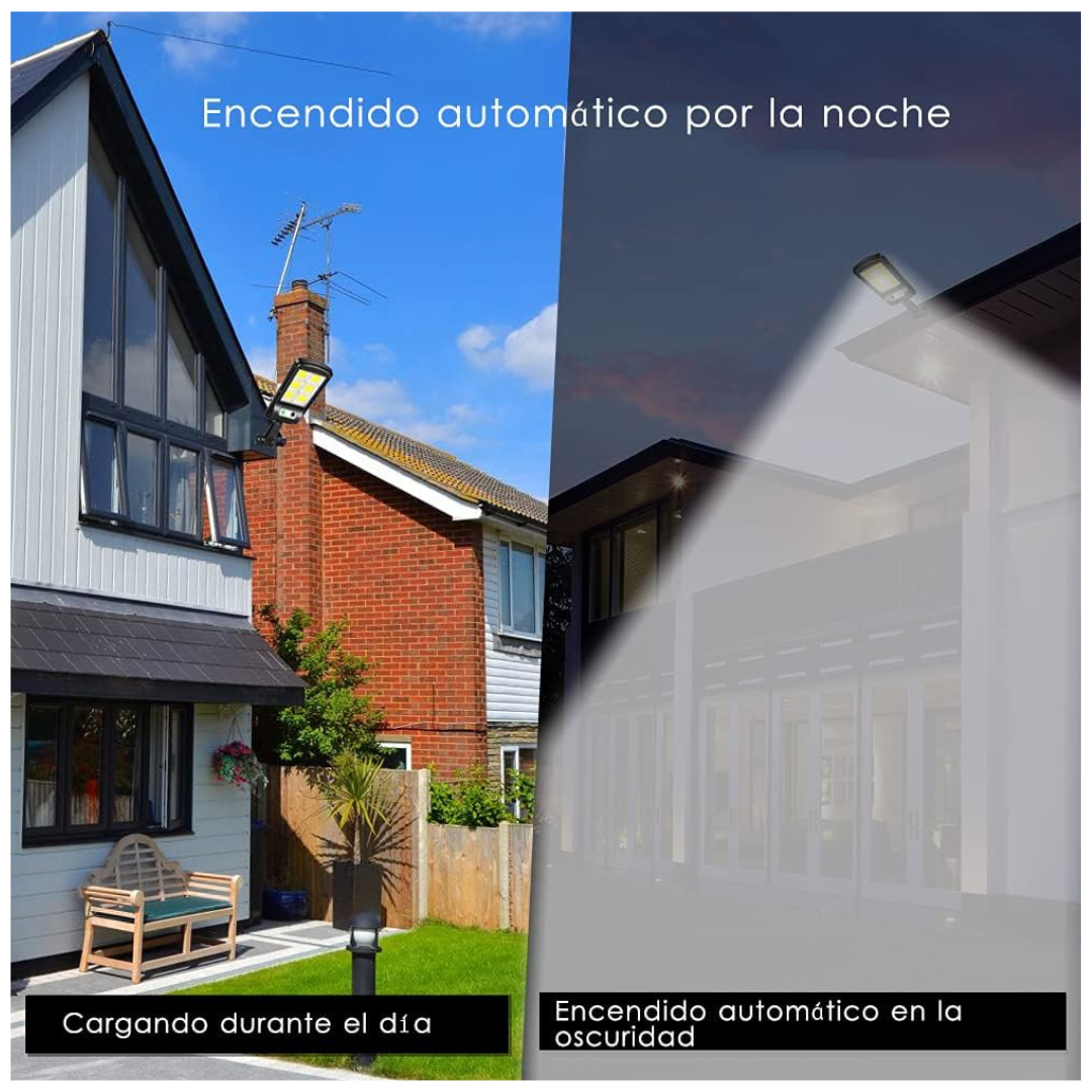EcoGuardian Pro - Iluminación solar que protege tu hogar y el planeta sin cables ni facturas