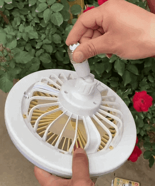 Ventilador de techo con luz - Iluminación regulable y control remoto - Luz y frescor perfectos al instante.