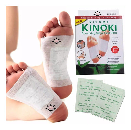 🔥 Parches Kinokis para pie x 10 unidades - El alivio que tu cuerpo Necesita.